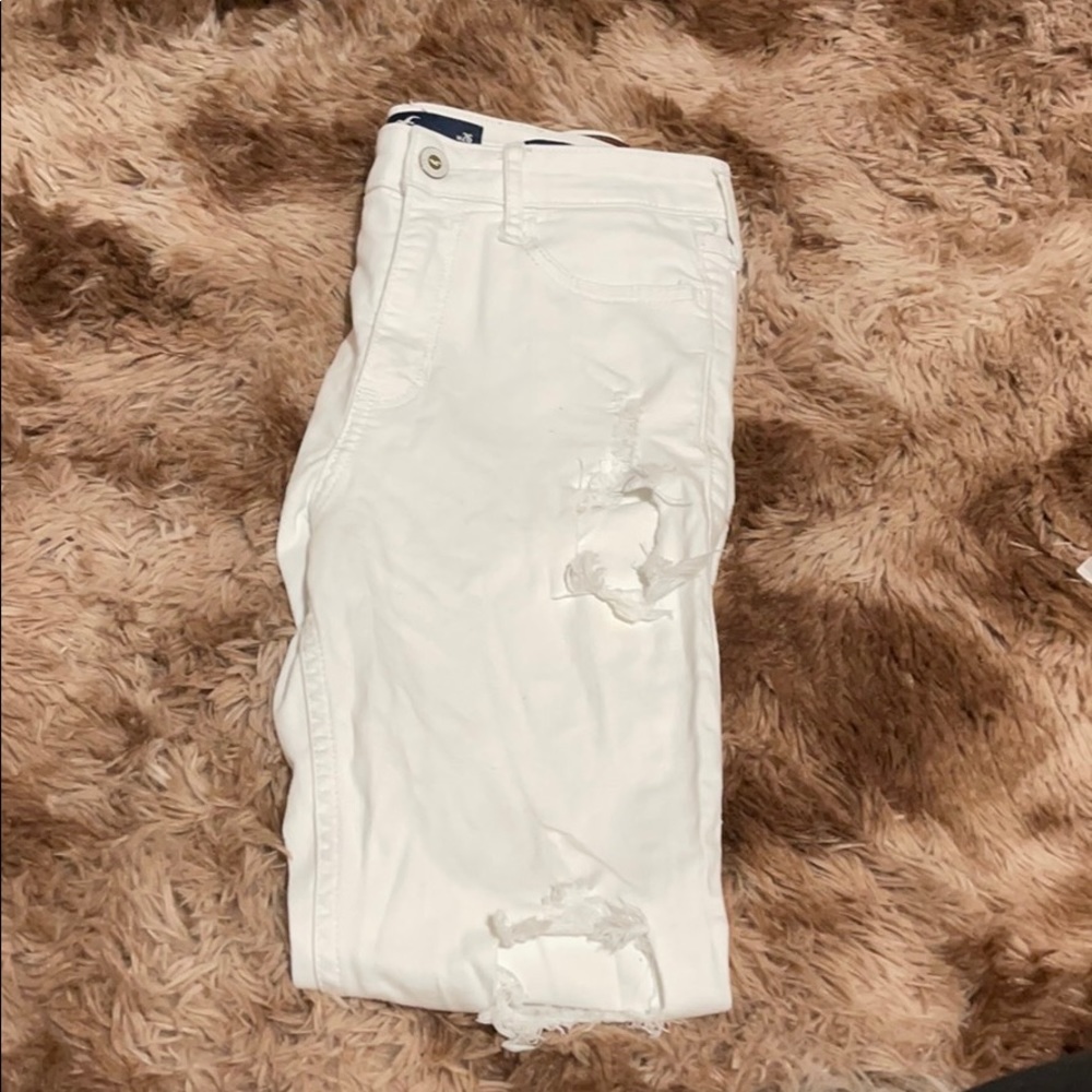Hollister white jeans